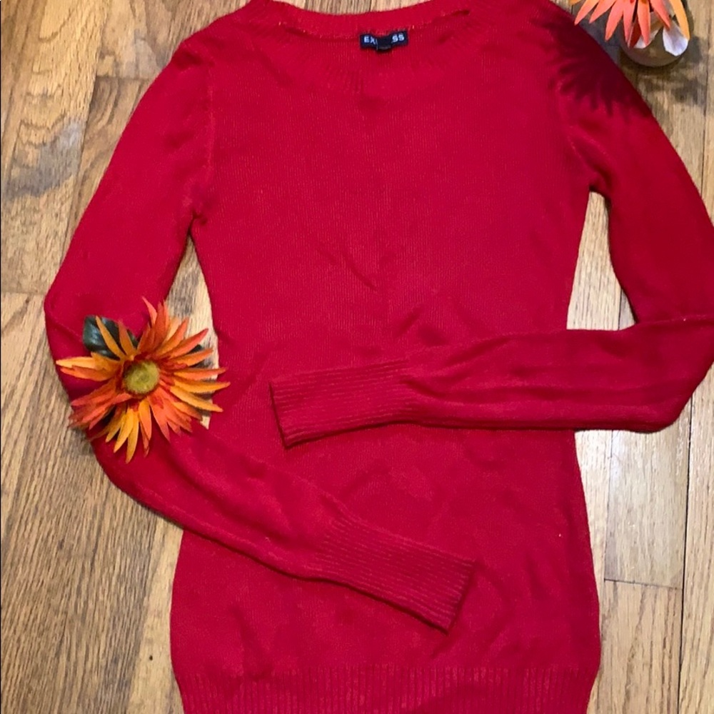 Express Red Sweater - Picture 8 of 10